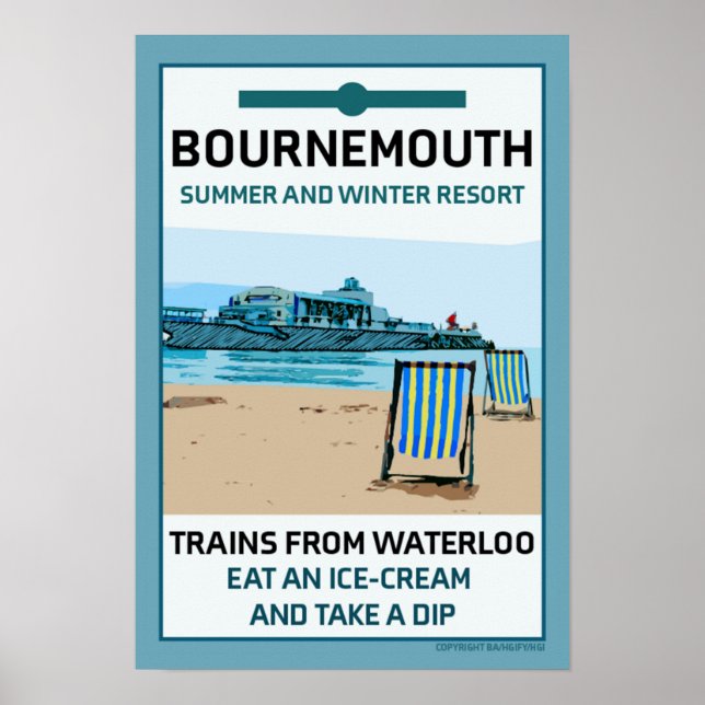 Bournemouth Vintage - Poster (Frente)