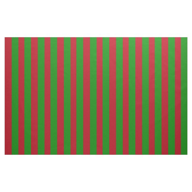 Boutique Stripes - Tecido Vermelho Verde (Fat Quarter)