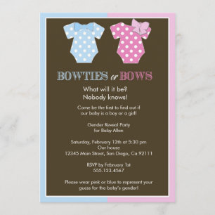 Bowties ou arcos? O género revela o convite