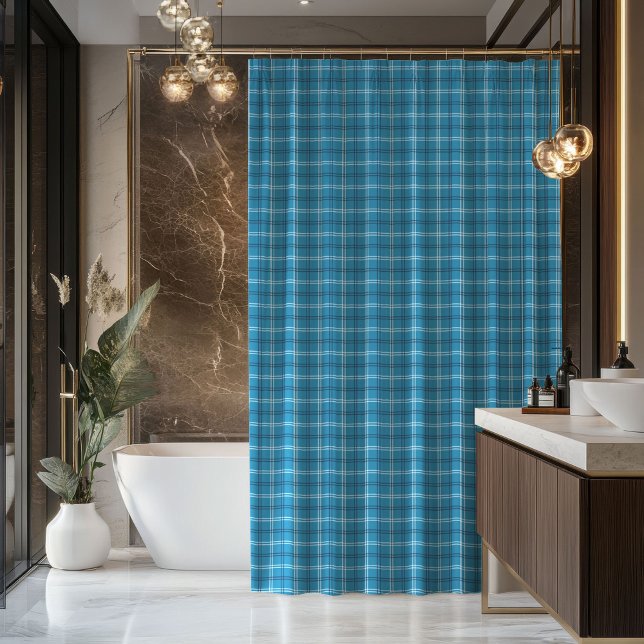 Box Cortina Xadrez Azul-Marinho Presente Rústico para  (Blue Tartan Curtain Classic Gift for Gentlemen)