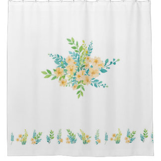 Box Diseño "Flores del campo" para cortina de ducha