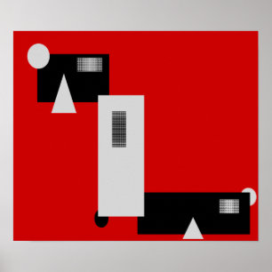 Boxcar Modern Art Poster