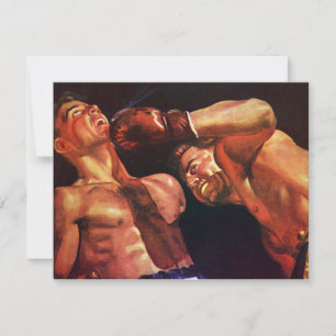 Boxe Esportiva Vintage, Lutadores de Boxe Lutando