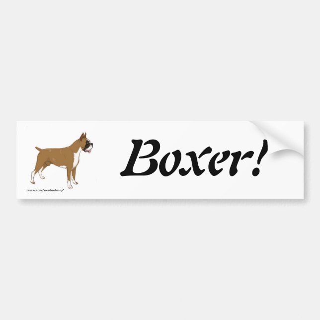 Boxer! Adesivo de para-choque (Frente)