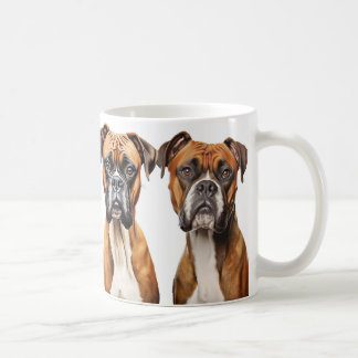 Boxer ama caneca de café