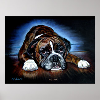 Boxer Dog impressão, poster