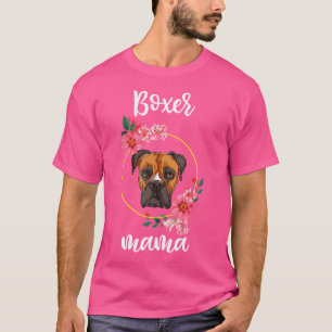 Boxer Mama Camisa Floral Mulheres Dia de as mães C