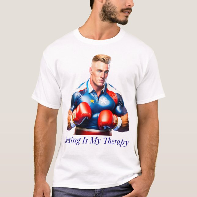 Boxing É Minha Camisa De Terapia (Frente)