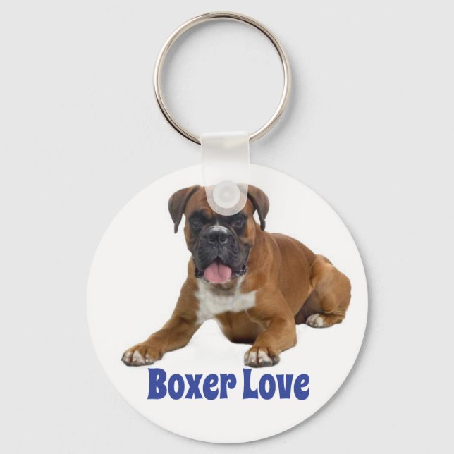 Boxpy Dog Blue Love Chaveiro (Frente)