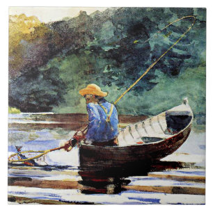 Boy Fisheries, trabalho de arte por Winslow Homer
