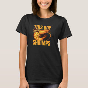 Boy Likes Shrimps Funny Seafood Chef Pullover