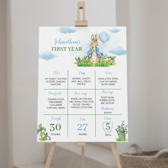 Boy Peter Rabbit Birthday - Poster (Criador carregado)