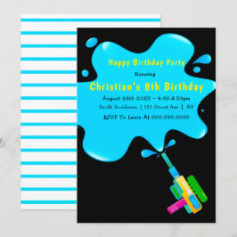 Boy Water Splash 8th Birday Invances