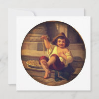 Boy with Spaghetti by Julius Moser (c. 1808)