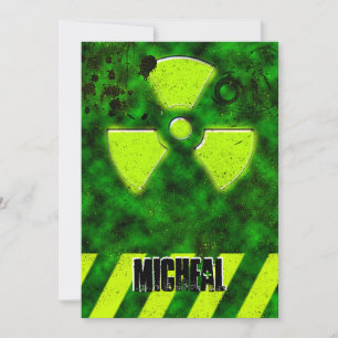 Boys 16th Birthday Gótico Convite para Risco Biol