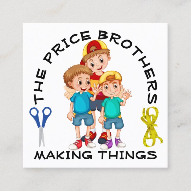 Boys Designers Cartão de visita (Frente)