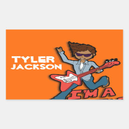 Boys rockstar name - etiqueta laranja - id