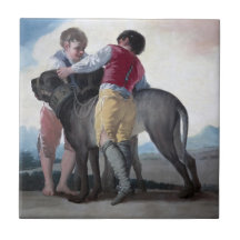 Boys With a Mastiff Dog (por Francisco Goya)