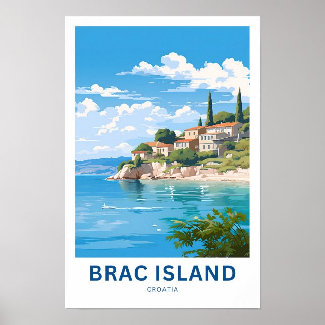 Brac Island Viagem Impressão (Frente)