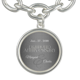 Bracelete 60º Aniversário do Casamento de Diamante