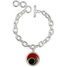 Vermelho/Preto/Creme>Marca de Caractere