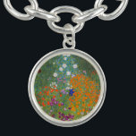 Bracelete Gustav Klimt Flower Garden Cottage Nature<br><div class="desc">Uma bela pintura de jardim - esta é uma pintura clássica de Gustav Klimt,  chamada Jardim de Algodão,  ou Jardim Bauergarten,  1907,  que é um close up de um jardim floral,  uma pintura floral colorida.</div>