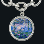 Bracelete Monet: Lírios d'água 1919, famosa pintura,<br><div class="desc">Claude Monet: Água Lírios Vermelho,  1919,  bela pintura de arte</div>