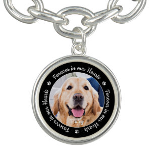 Bracelete Pet Memorial Pet Perda Dom Foto Personalizada
