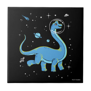 Brachiosaurus azul Dinos no espaço