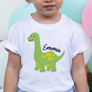 Brachiosaurus Dinossaur Bebê Personaliza Camisa