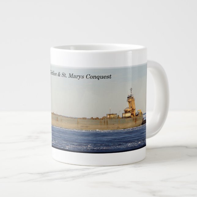Bradshaw McKee & Rua. Marys Conquista caneca jumbo (Frente Esquerda)