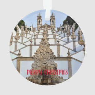 Braga, Portugal Enfeites de natal Panorâmico