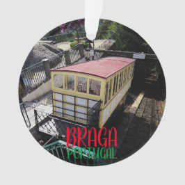 Braga, Portugal Enfeites de natal Panorâmico