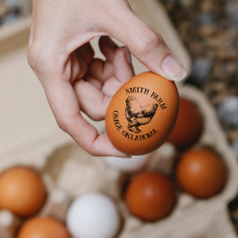 Brahma Chicken Hen Com Seu Nome De Fazenda Carimbo