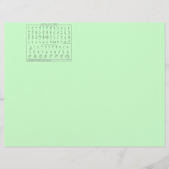 Braille - Letra alfabética (Frente)