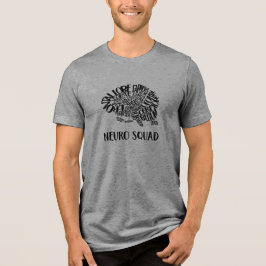 Brain Word Cloud Neuro Squad in Black