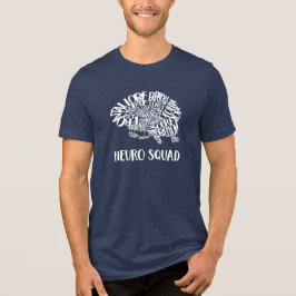 Brain Word Cloud Neuro Squad in White