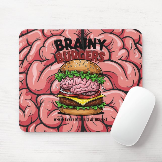 Brainy Burgers Mousepad (Com mouse)