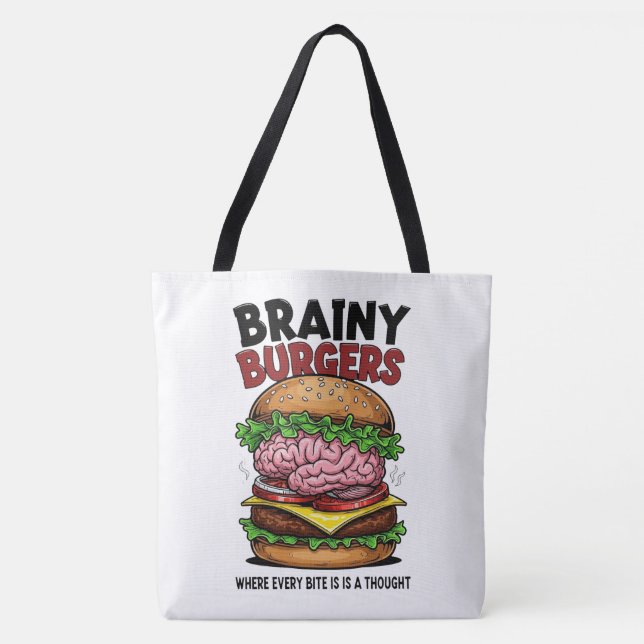 Brainy Burgers Tote Bag (Frente)