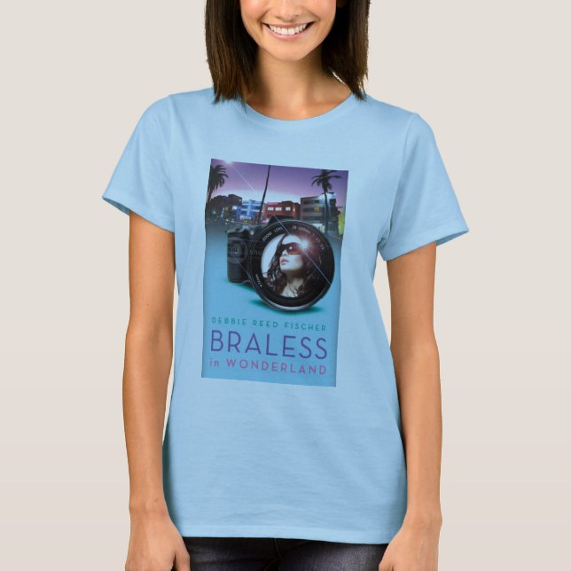 Braless na camiseta do país das maravilhas (Frente)