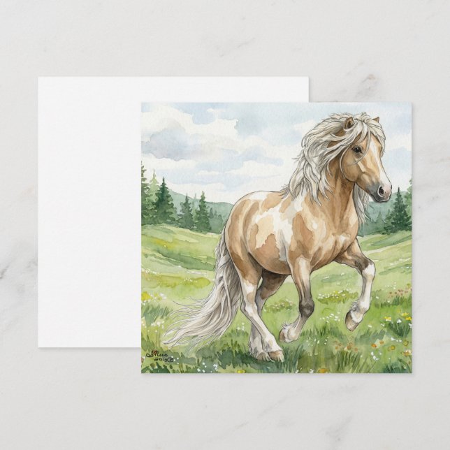 Brana Pinto Palomino Icelandic Watercolor (Frente/Verso)