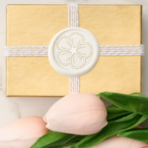 Branca de Flor Hibiscus Casada Elegante Pressa