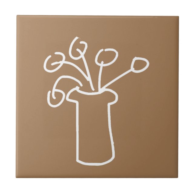 Branca de flor moderna simples (Frente)