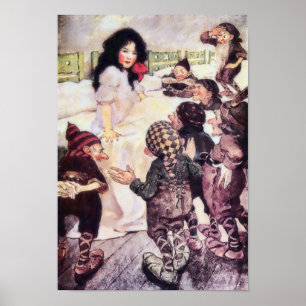 Branca de Neve e Poster dos Sete Anões