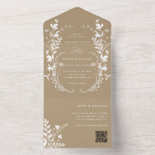 Branca Silhouette Wreath Wreath Tan