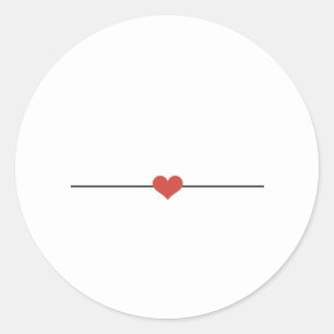 Branca simples faça seu próprio adesivo redondo 