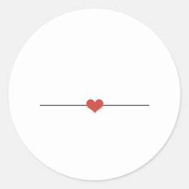 Branca simples faça seu próprio adesivo redondo cl