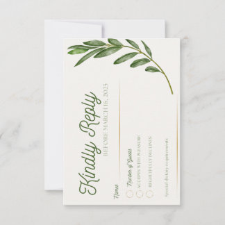 Branch Olive - Placa RSVP
