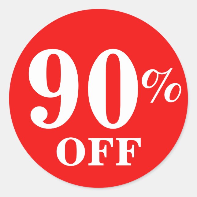 Branco brilhante 90% OFF-Vende adesivos comerciais (Frente)