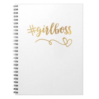 Branco + Caderno Dourado/Diário dos #girlboss